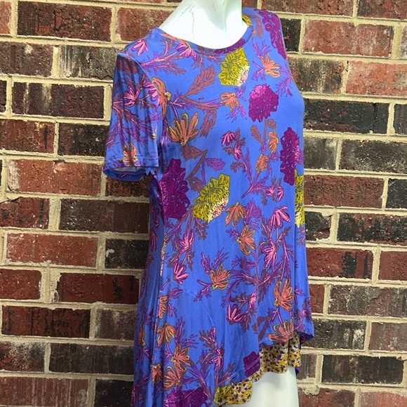 LOGO by Lori Goldstein Purple and Orange Knit Top Set medium M colorful - Picture 3 of 7